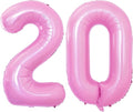 GOER Number 20 Balloons for 20th Birthday Party Decorations, 42 Inch Jumbo Foil by GOER