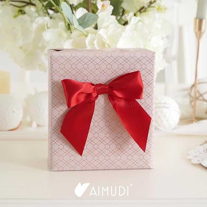 AIMUDI Red Satin Bows 5.5" Bows - Image 6