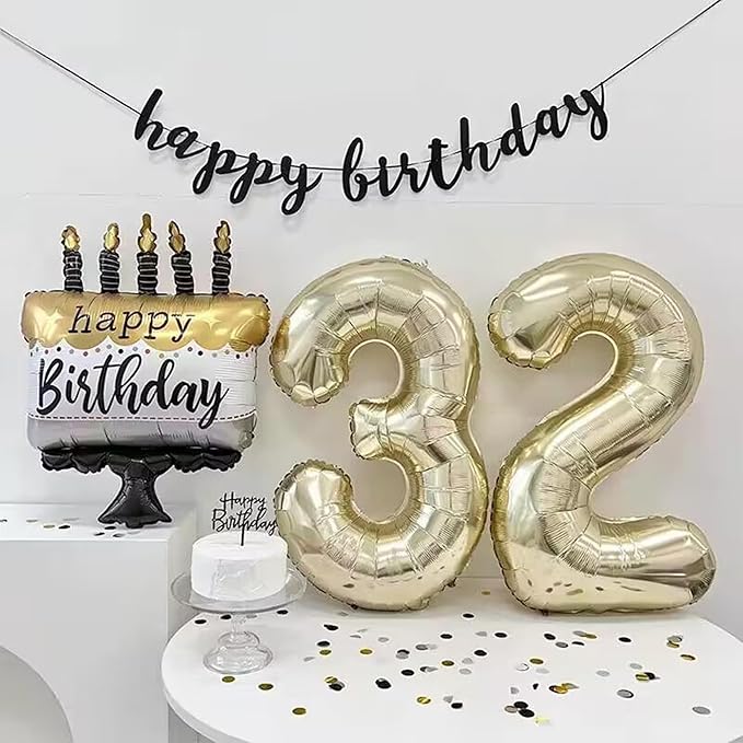 40 Inch Numbers 9 Light Gold Large Balloon Digital 9 - Image 7