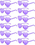 12 Pairs Heart Shaped Sunglasses by AGGKKY