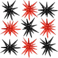 Black Red Star Balloons by Adorely