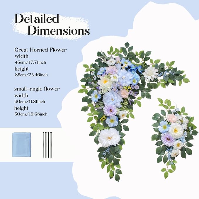 Wedding Arch Flowers Kit, Artificial Flower Arch Decor - Image 2