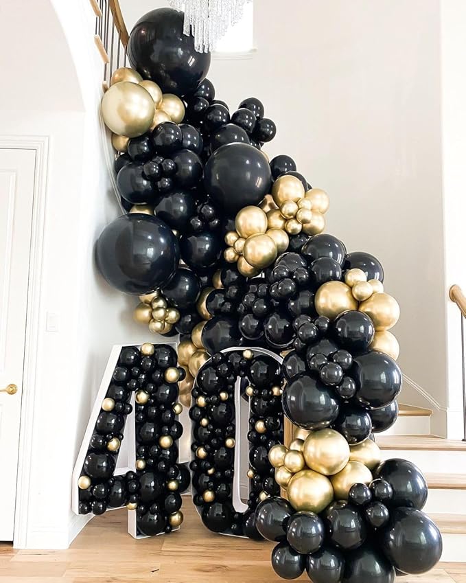 Bezente Black Giant Balloons 36 Inch - Image 8