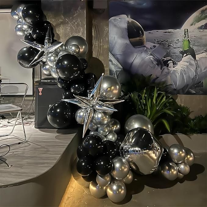 100pcs Black Balloons, Helium Quality 12 inch Black Party Balloons - Image 4