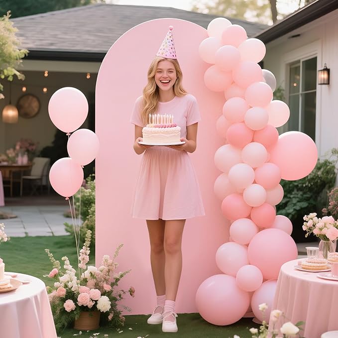Ledido Wedding Arch Backdrop Cover 6FT Arch Covers Fitted Stretchy Spandex - Image 6
