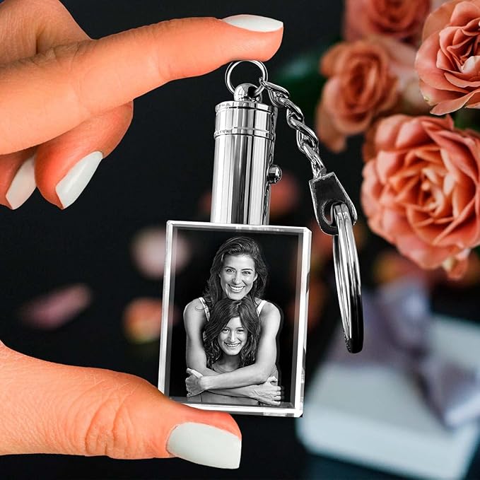 ArtPix 3D Crystal Photo Custom Keychain Picture, Customized Personalized Gift - Image 5