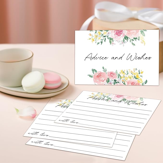 Floral Advice and Wishes Cards, Double-sided Blank Cards Suitable - Image 5