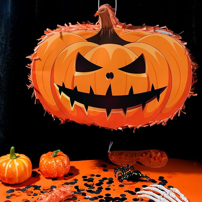 Halloween Pumpkin Pinata, Pumpkin Pinata - Image 5