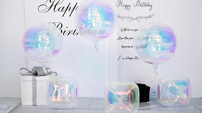 Giant 4D Foil Balloons, 22 Inch Big Round Foil Balloon - Image 6