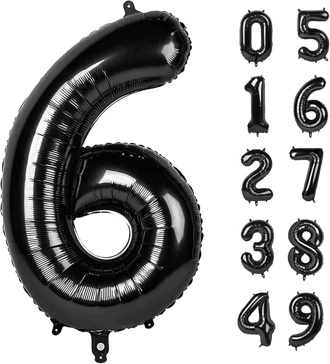 2026 number balloon blackish by Upgesy