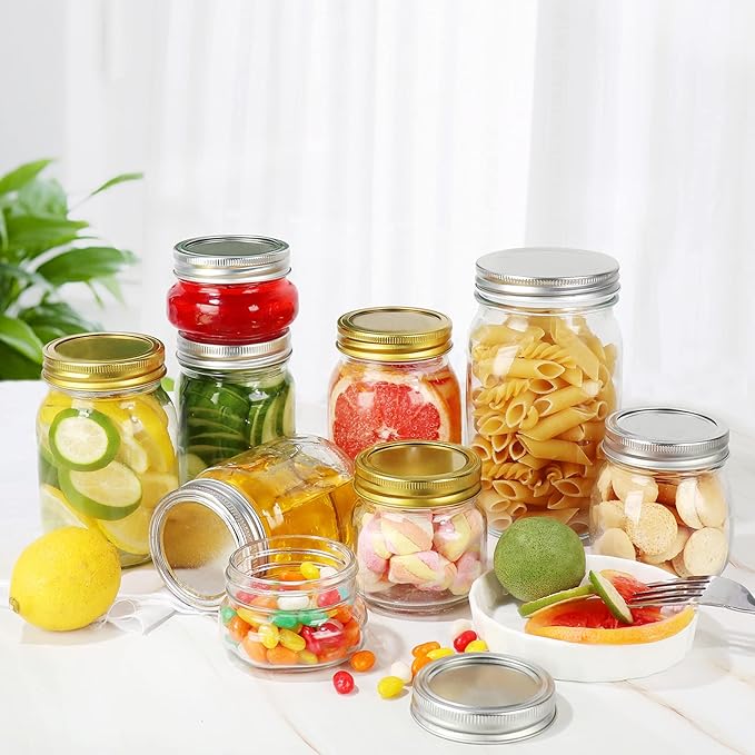 12 oz Glass Mason Jar, 20 Pack 360ml Canning Jars - Image 7