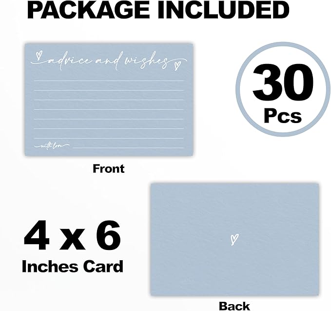 30 Advice & Wishes Cards - Image 2