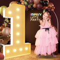 imprsv 4FT Marquee Numbers, Light Up Numbers by Letsmakeitimpressive