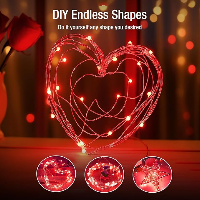 6 Pack Fairy Lights Battery Operated - 7ft 20 Led Twinkle Lights 3 Modes - Image 4