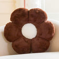 Brown Flower Plus Plush Throw Pillow by Kcvvcr