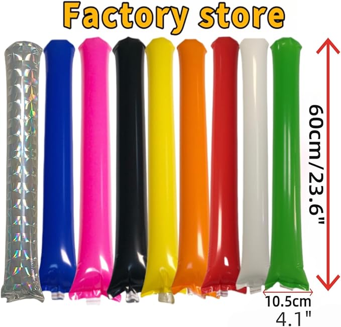 40pcs Round headTeam Spirit Boom Sticks Thunder Sticks Cheering Sticks Team - Image 6