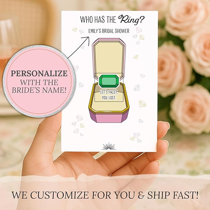 Who Has The Ring Bridal Shower Scratch Off Game - Image 2