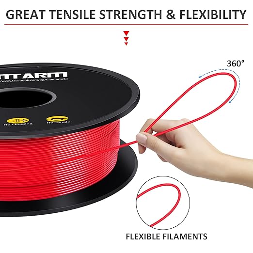 GIANTARM 3D Printer Filament, 1Kg Spool, 1.75mm Dimension Accuracy +/- 0.03mm - Image 5