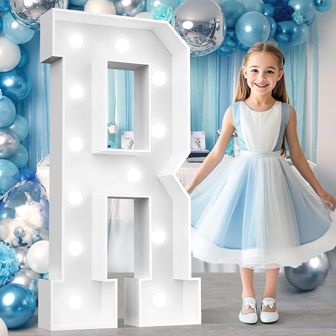 Ledido 4FT Marquee Light Up Letters, Cool White Light Up Letters Large Marquee by Ledido
