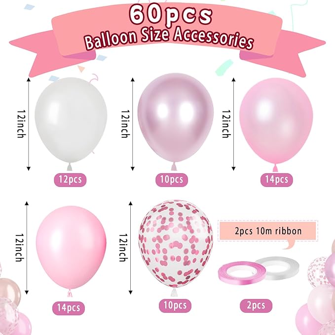 Paready Pink Balloons Set - Image 3