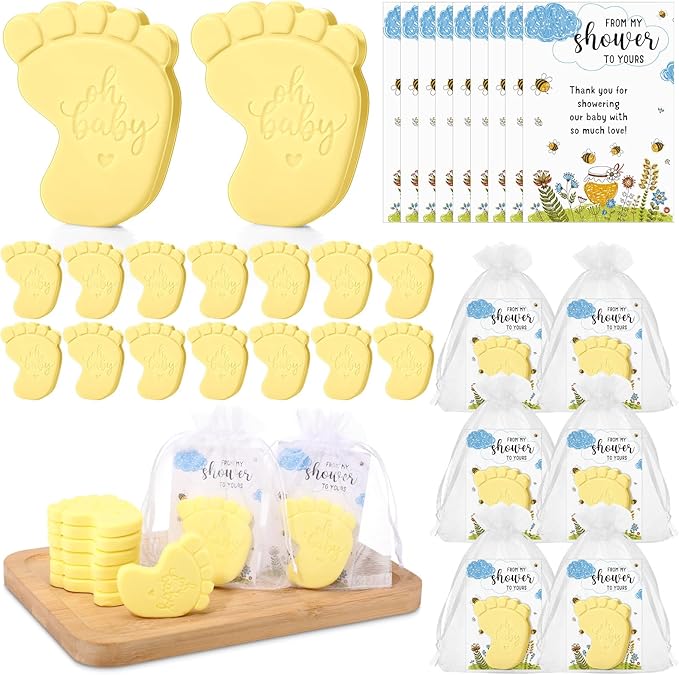 50 Sets Baby Shower Soap Favors by Dimsile