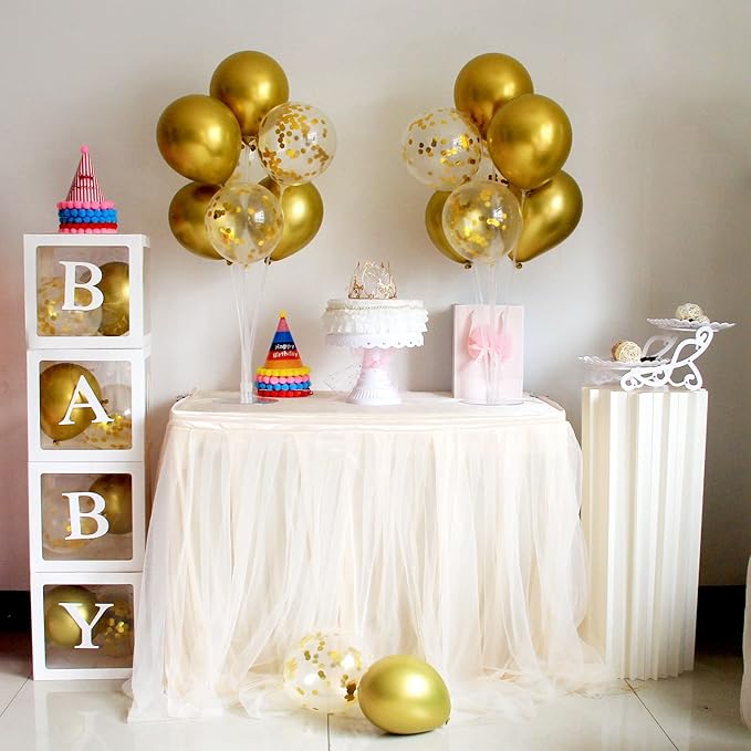 Gold Party Decorations Balloon Stand Centerpiece Table Decorations - Image 4