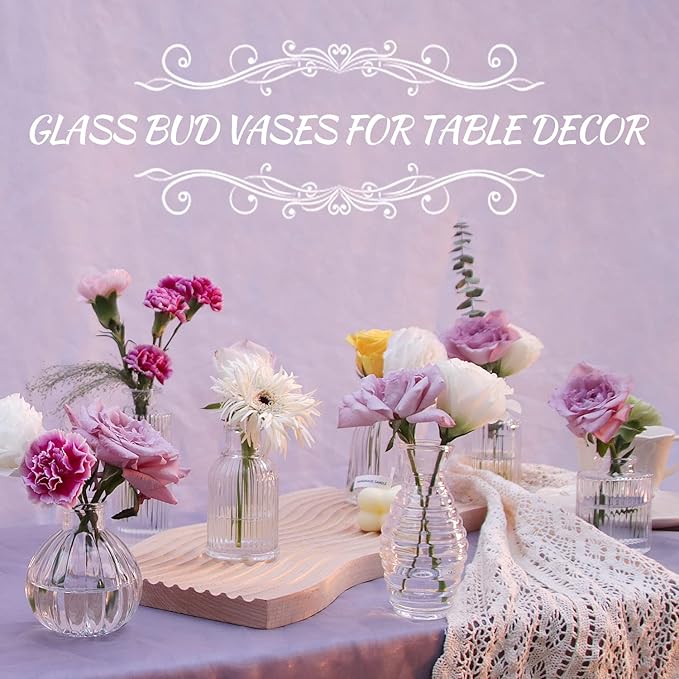 Bud Vases Set of 12, Glass Vase - Image 3