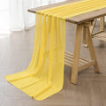 6Pack 9ft Chiffon Table Runner 14x108 Inch Sheer Romantic Table Runner by flohar