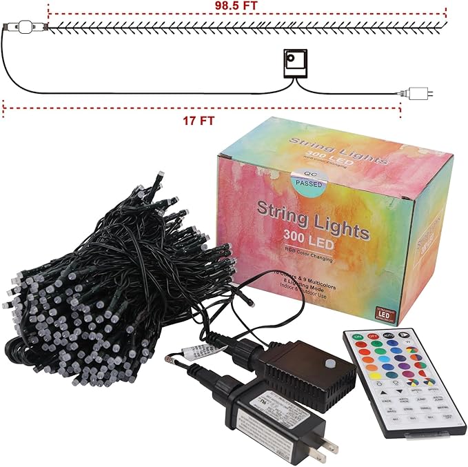 LJLNION 98.5ft Christmas Lights Color Changing - Image 7