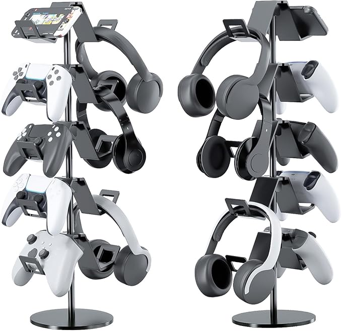 Controller Stand, 5 Tier Controller Headphone Holder by Profession