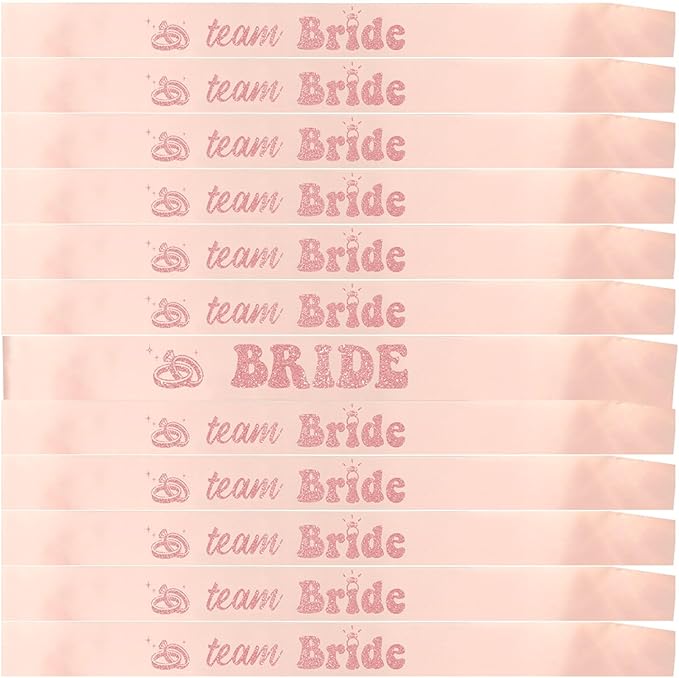 12 PCS Bride Sash Bachelorette Party Bride to Be Team Bride Sashes Maid of by Unknown