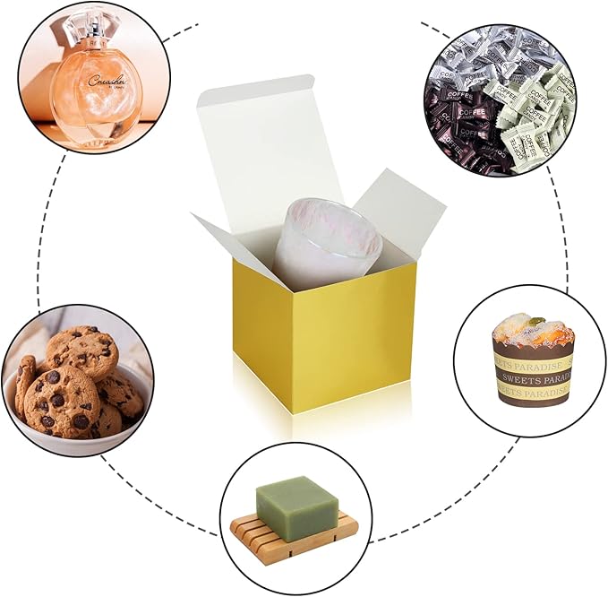 100 Pack Small Gift Boxes, Cupcake Boxes, Candy Boxes - Image 4