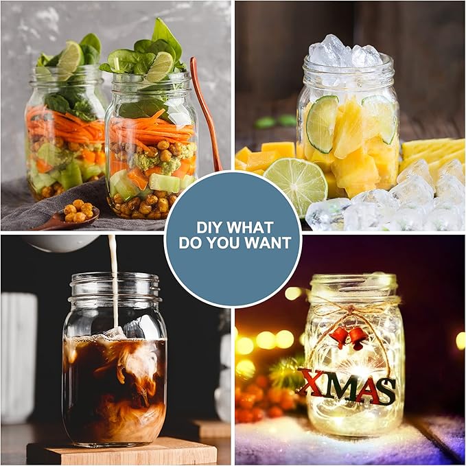 CycleMore 20 Pcs 12oz Glass Mason Jars - Image 5