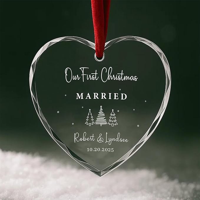 Personalized Glass Ornament 2025 - Image 4