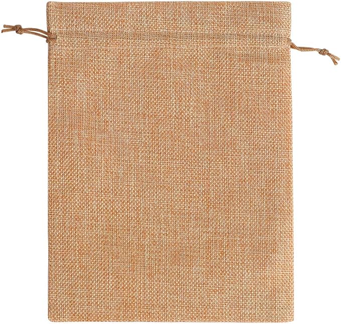 Lucky Monet 25/50/100PCS Burlap Gift Bags Wedding Hessian Jute Bags Linen - Image 2