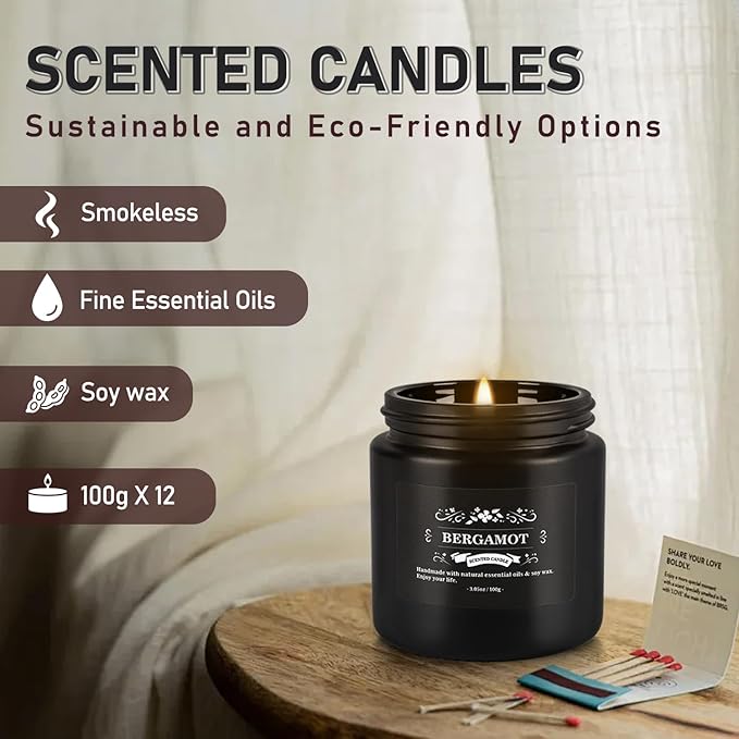 Scented Candle Set 12 Pack, Candle - Image 5