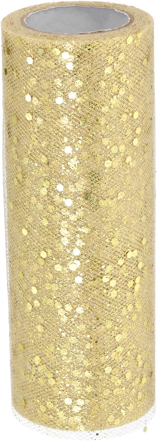 PATIKIL Tulle Fabric Rolls, 6 Inch by 10 Yards Fabric Spool Tulle Sparkling by PATIKIL