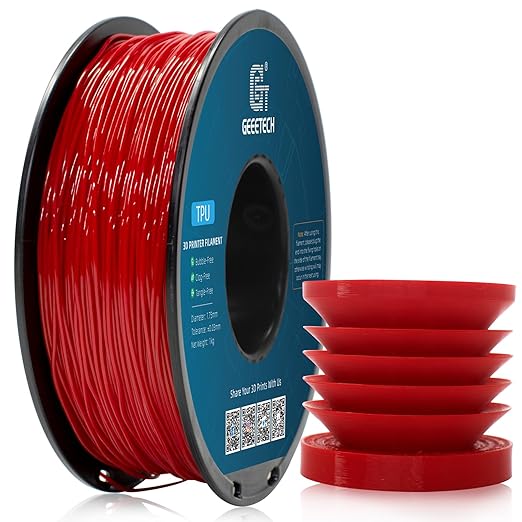 Geeetech TPU Filament 1.75mm, 95A Flexible 3D Printer Filament by GEEETECH