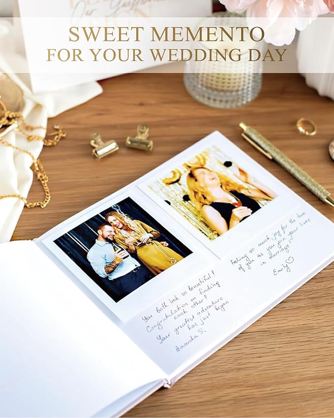 Elegant Linen Wedding Guset Book - Image 5