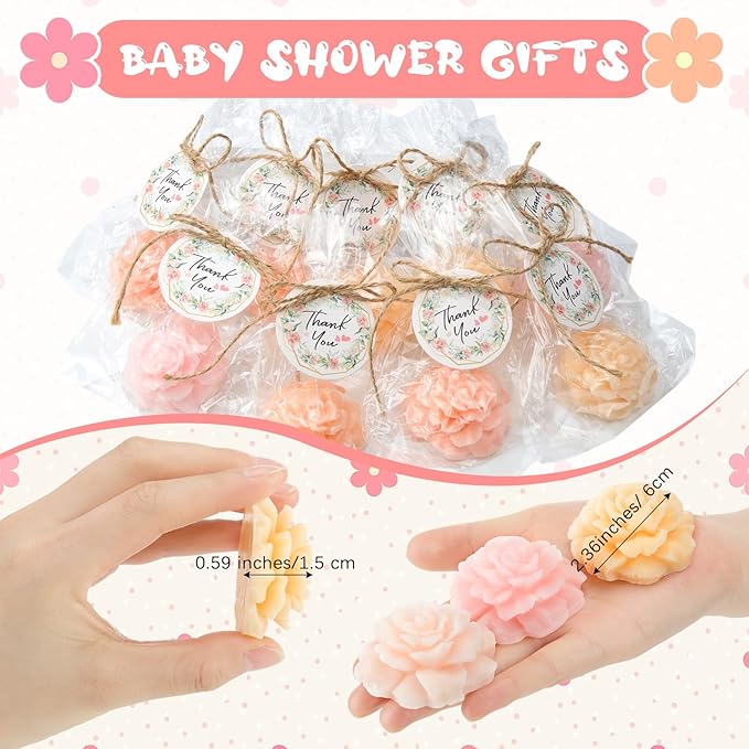 Demissle 20 Set Flower Mini Soaps - Image 2