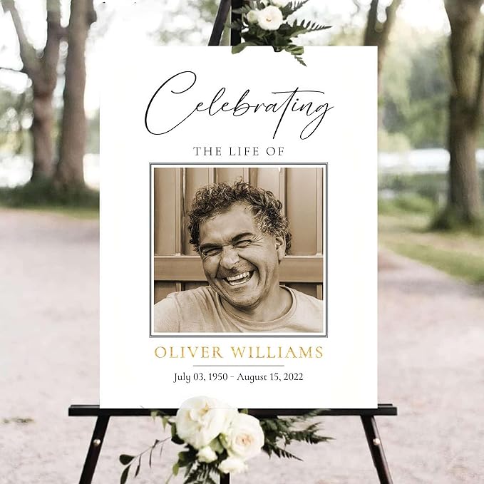 Personalized Funeral Welcome Signs, Celebration Of Life Yard Sign, Celebration - Image 2