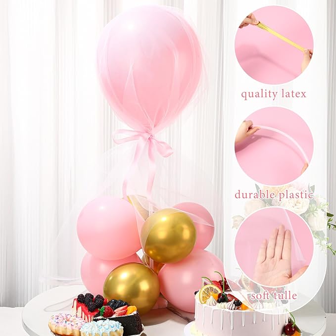 BBTO 8 Set Table Centerpieces Balloons Stand Kit - Image 7