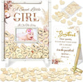 65 Pcs Baby Shower Guest Book Alternatives He or She Gender Reveal Boho Flower by Beeveer