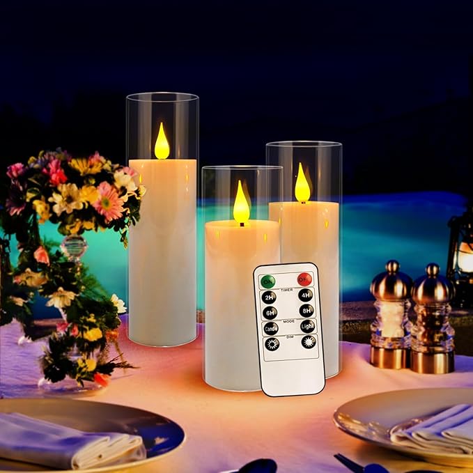 Set of 24 Flickering Flameless Candles Battery Operated - Image 5