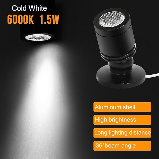 Taysing LED Spot Light Indoor Little Mini Spotlight Accent Lights - Image 2