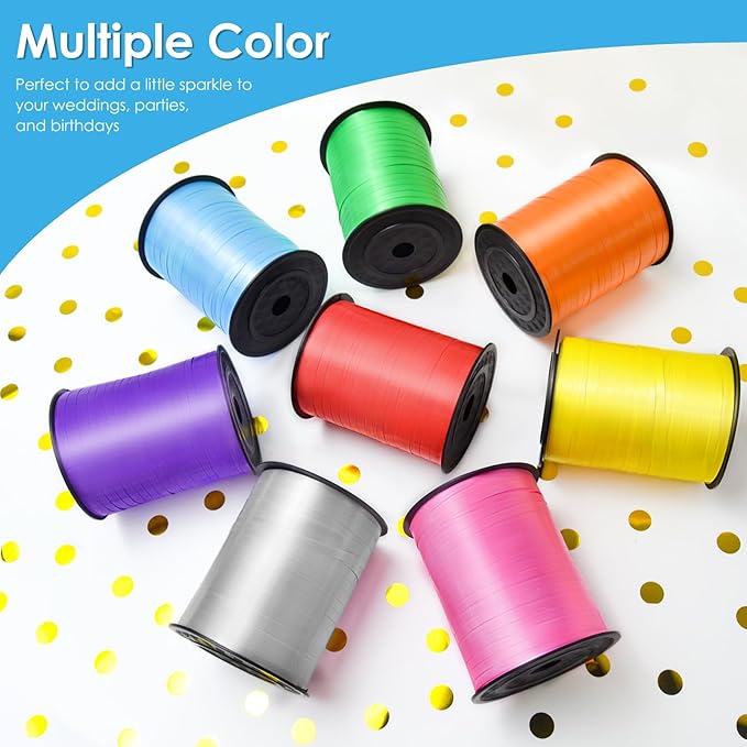 Light Blue Curling Ribbon, 500 Yard, Crafts & Celebrations - Image 5