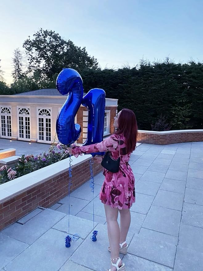 Night Blue Number 1 Balloon 40 inch, Number 1 Birthday Balloon - Image 4