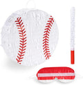 Baseball Pinata Bundle with a Blindfold and Bat, Baseball Pinata by Birchio