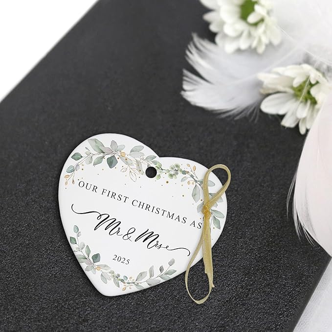 2025 First Christmas Married Ornament, First Year as Mr and Mrs Christmas - Image 6