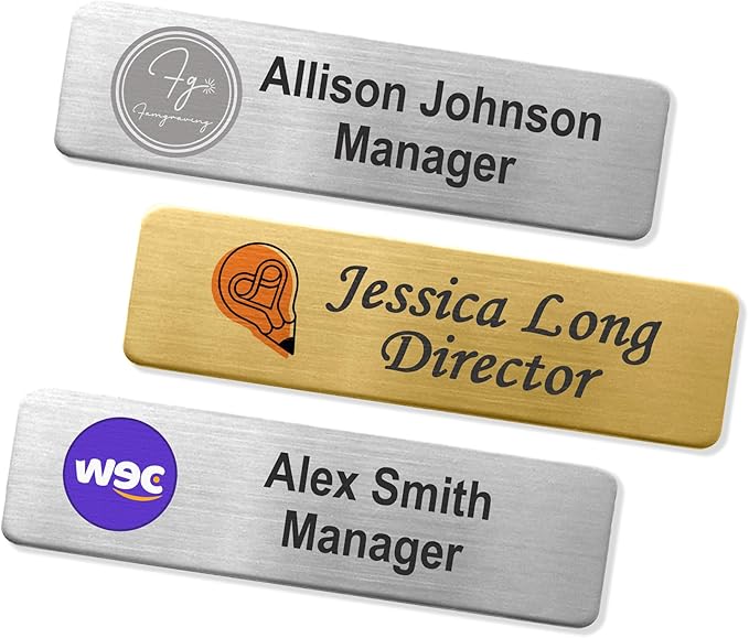 Personalized Name Tag Badges Identification Customized by Mia-Mia